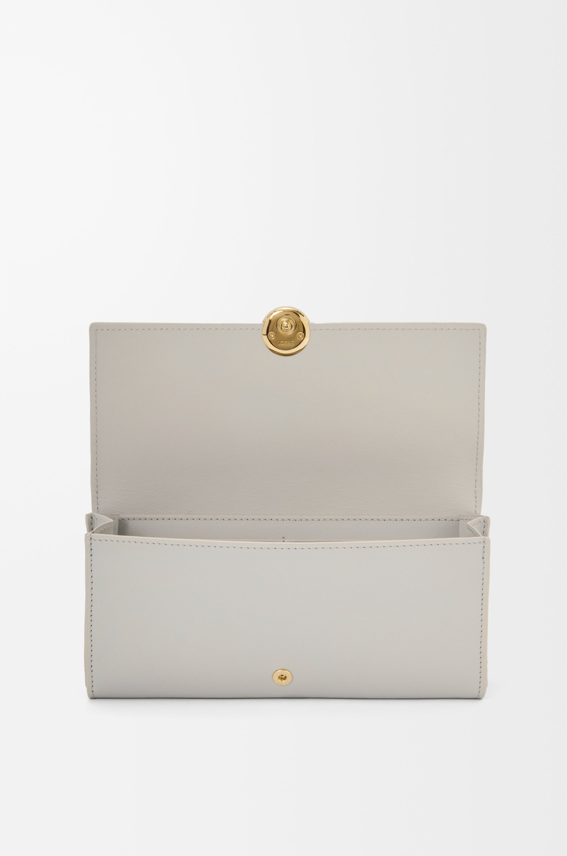 Pebble continental wallet in shiny nappa calfskin - 2