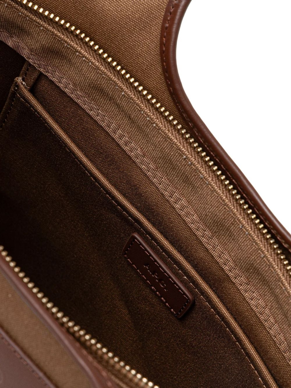 medium Harper leather-trimmed canvas tote bag - 4