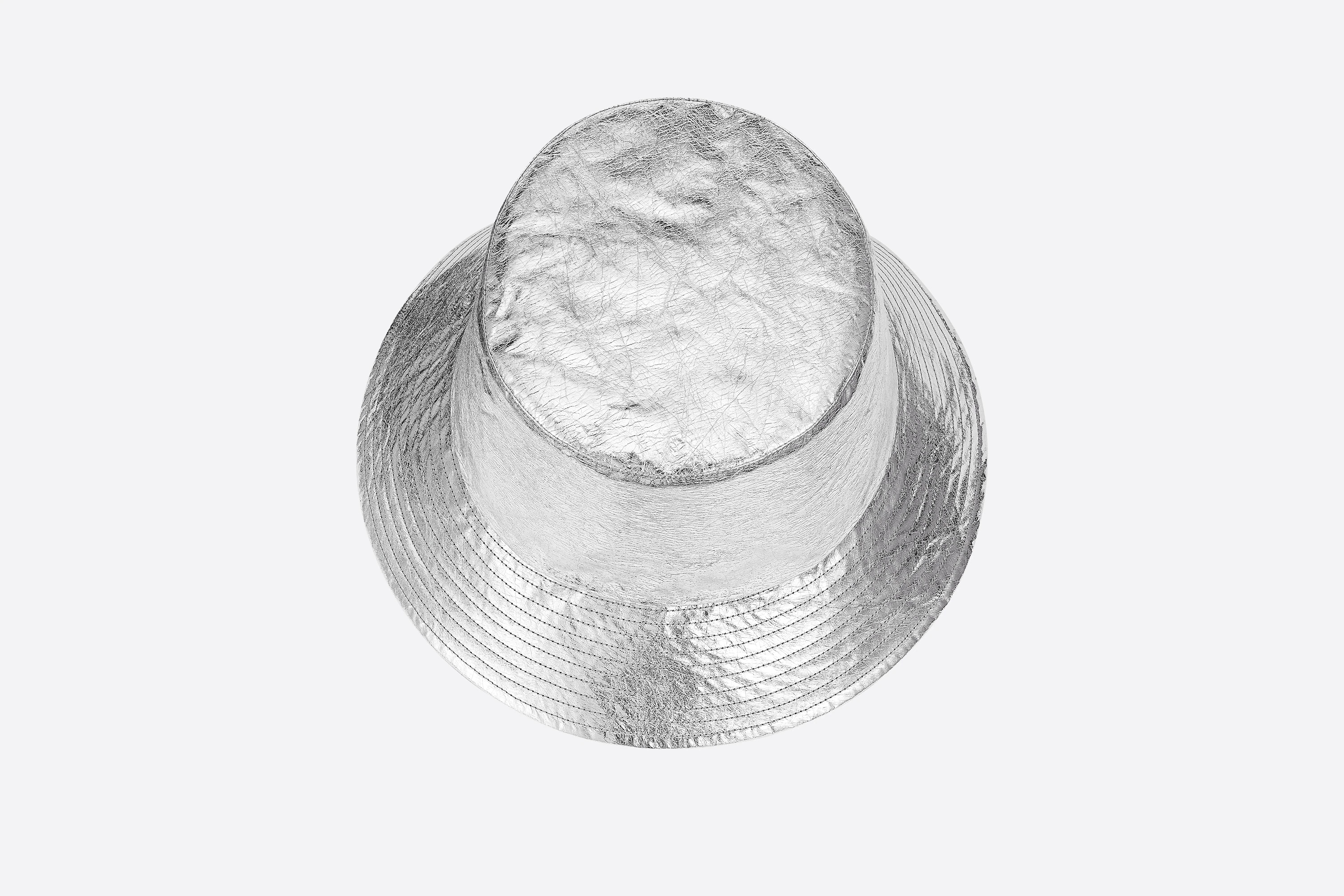 Reversible D-Metallic Small Brim Bucket Hat - 3