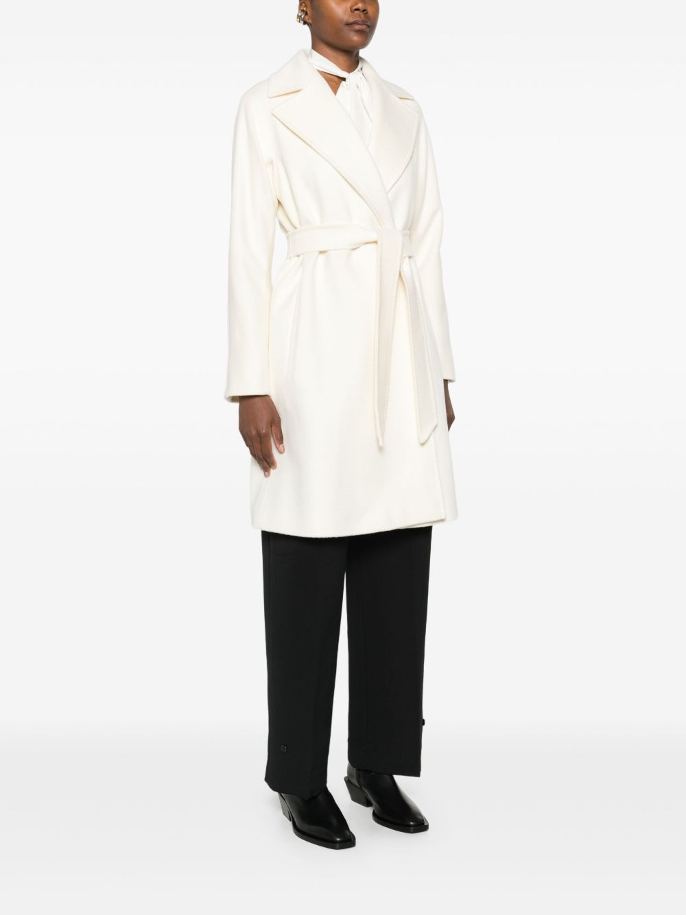 belted wrap coat - 3
