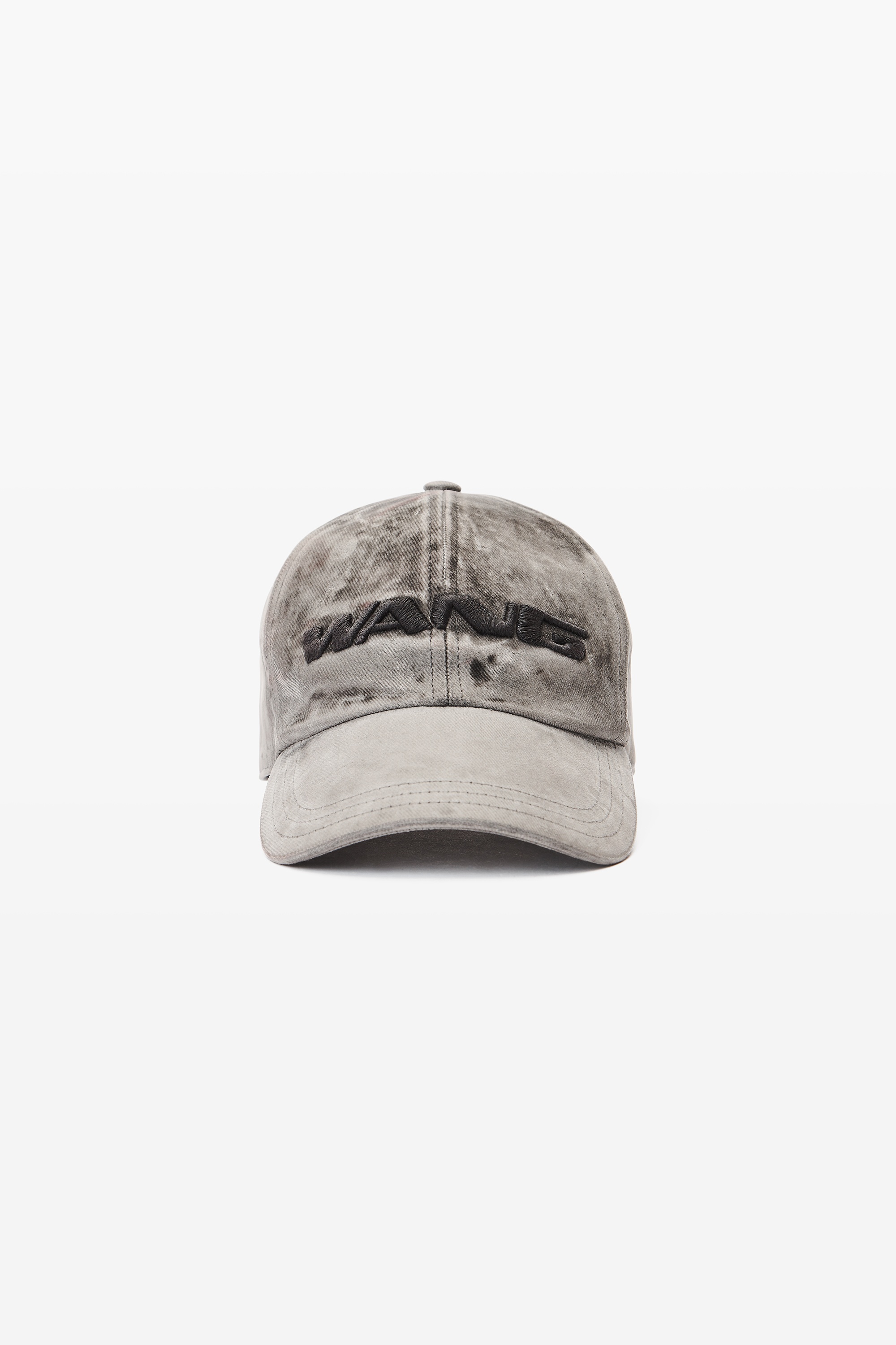 3D Logo-Embroidered Flocked Denim Cap - 4