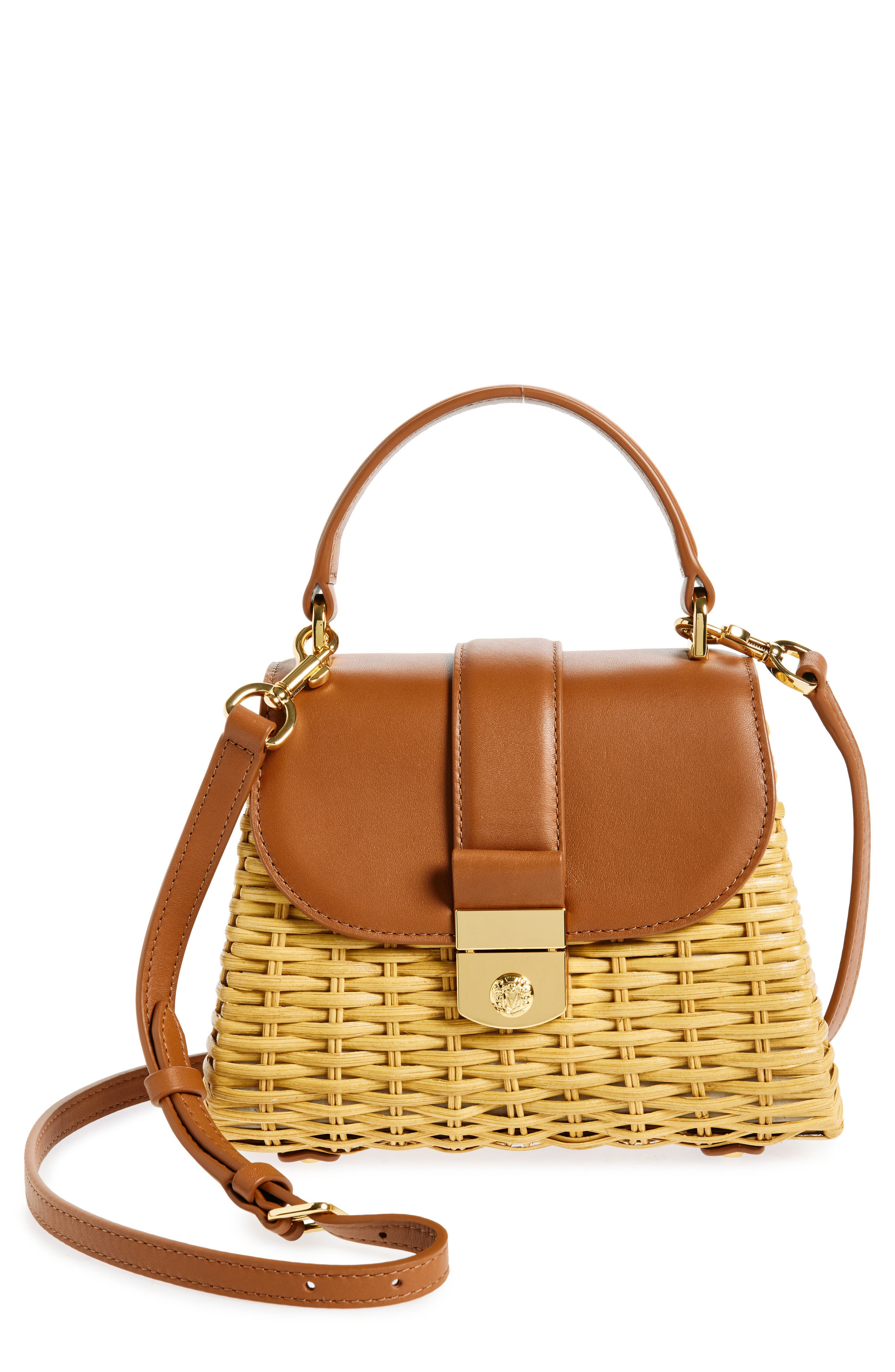 Veronica Beard Small Wicker Avenue Crossbody Bag in Hazelwood at Nordstrom - 1