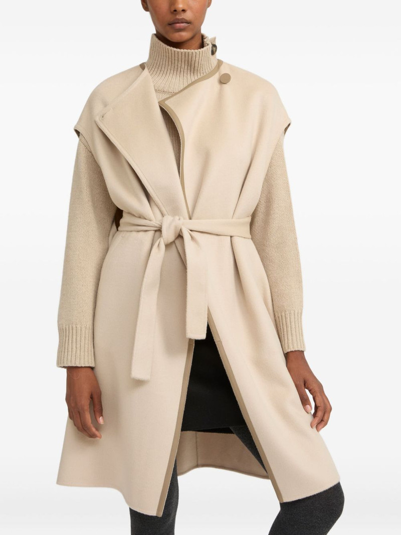 belted cashmere-blend cape 4