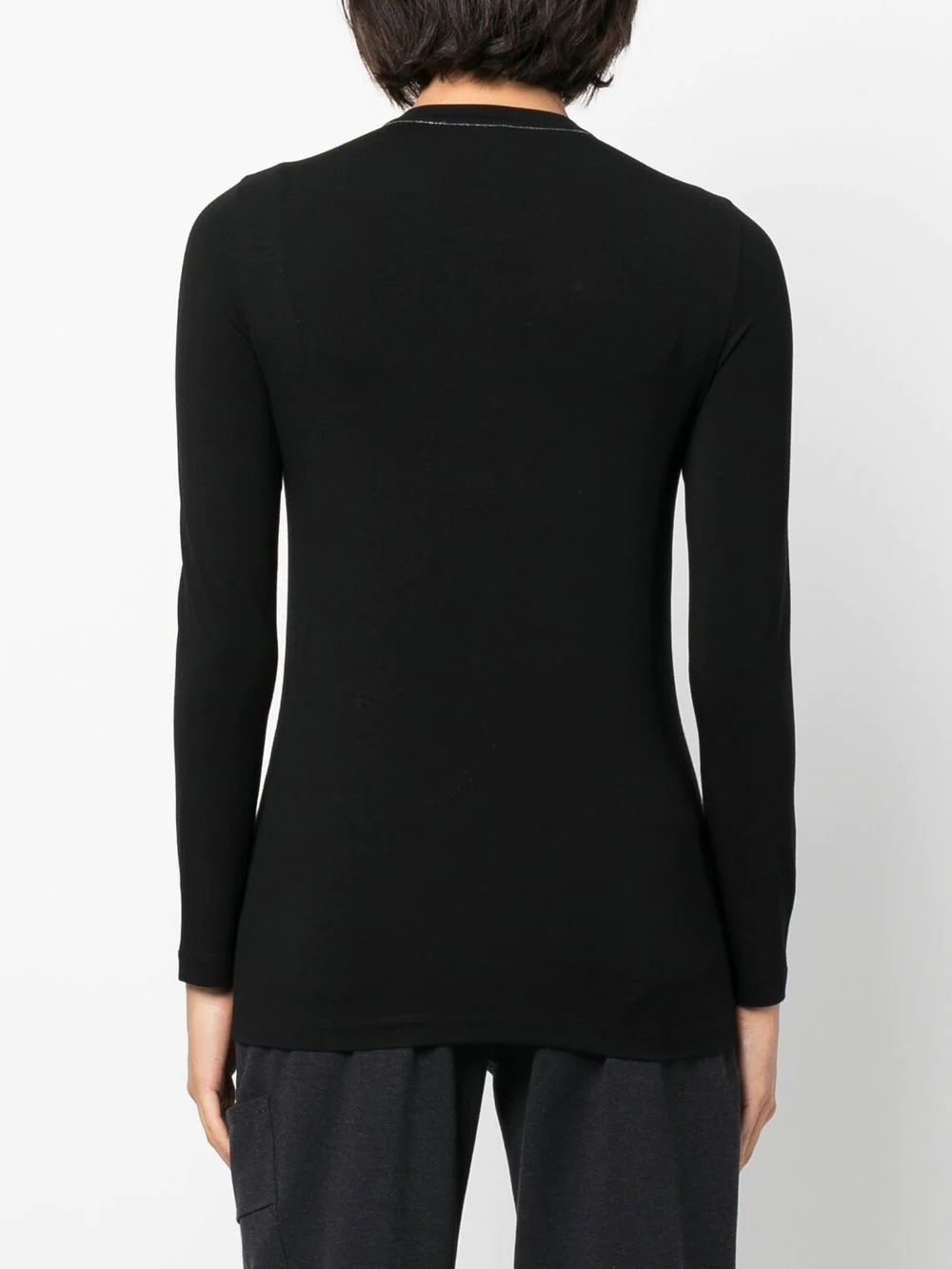 long-sleeve cotton T-shirt - 4