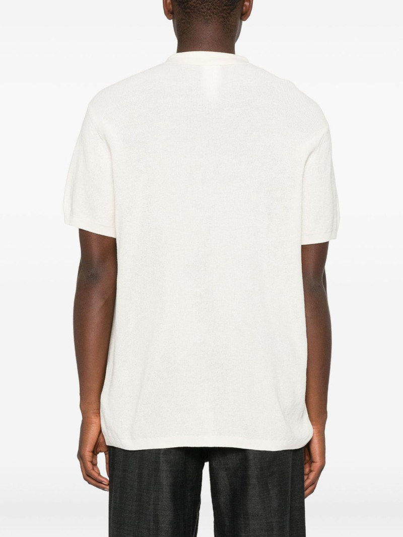logo-plaque polo shirt 3