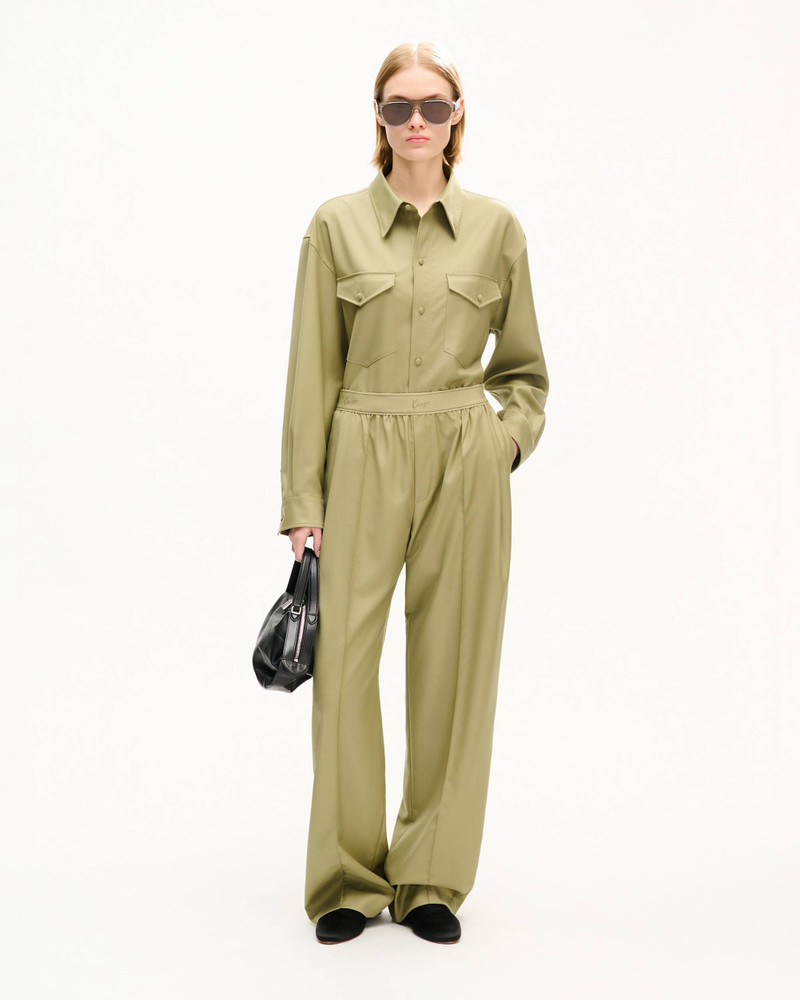 KENZO Elasticated pants in virgin wool outlook