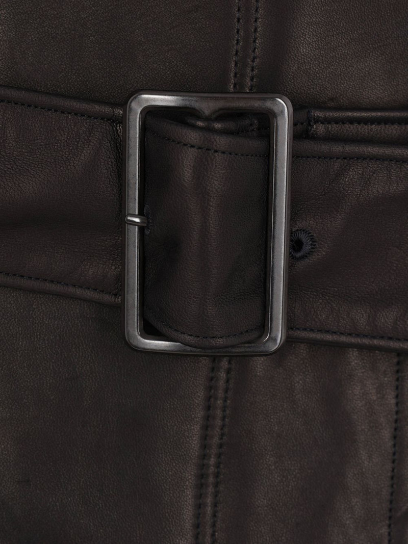 belted puff-sleeve coat 3