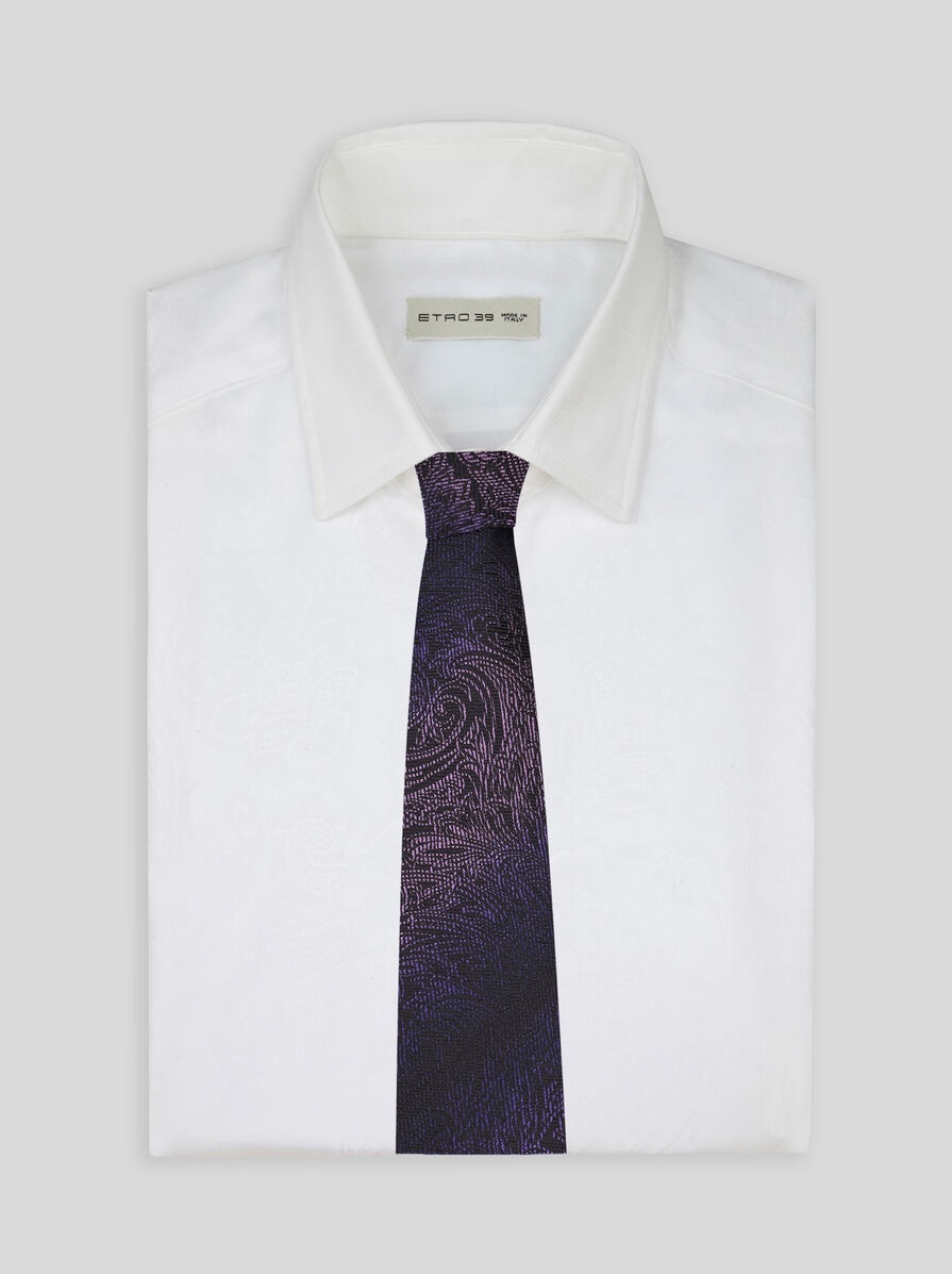 SILK JACQUARD TIE - 2
