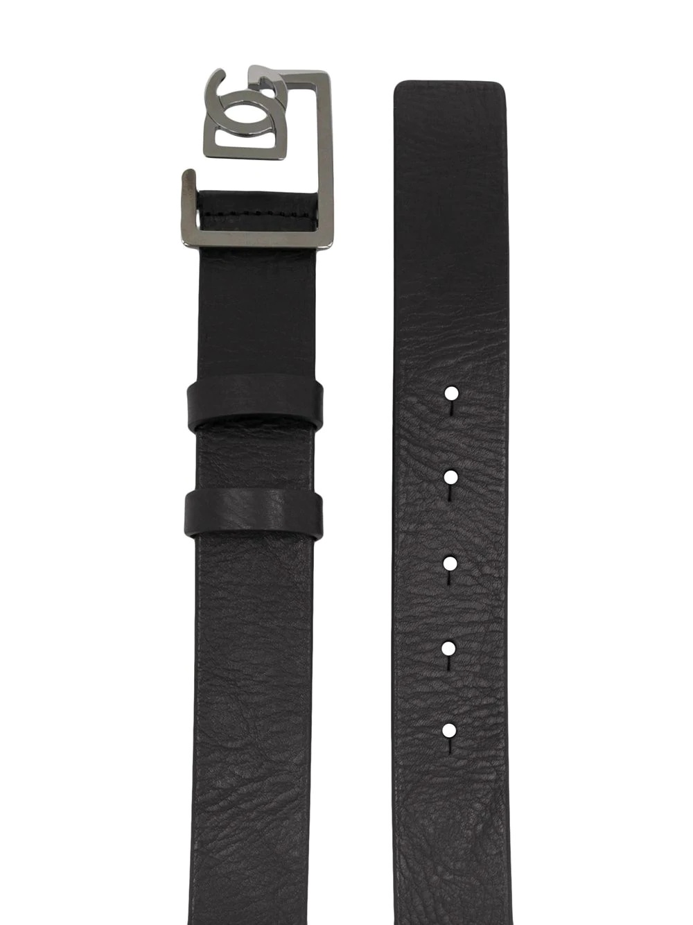 logo-buckle belt - 2