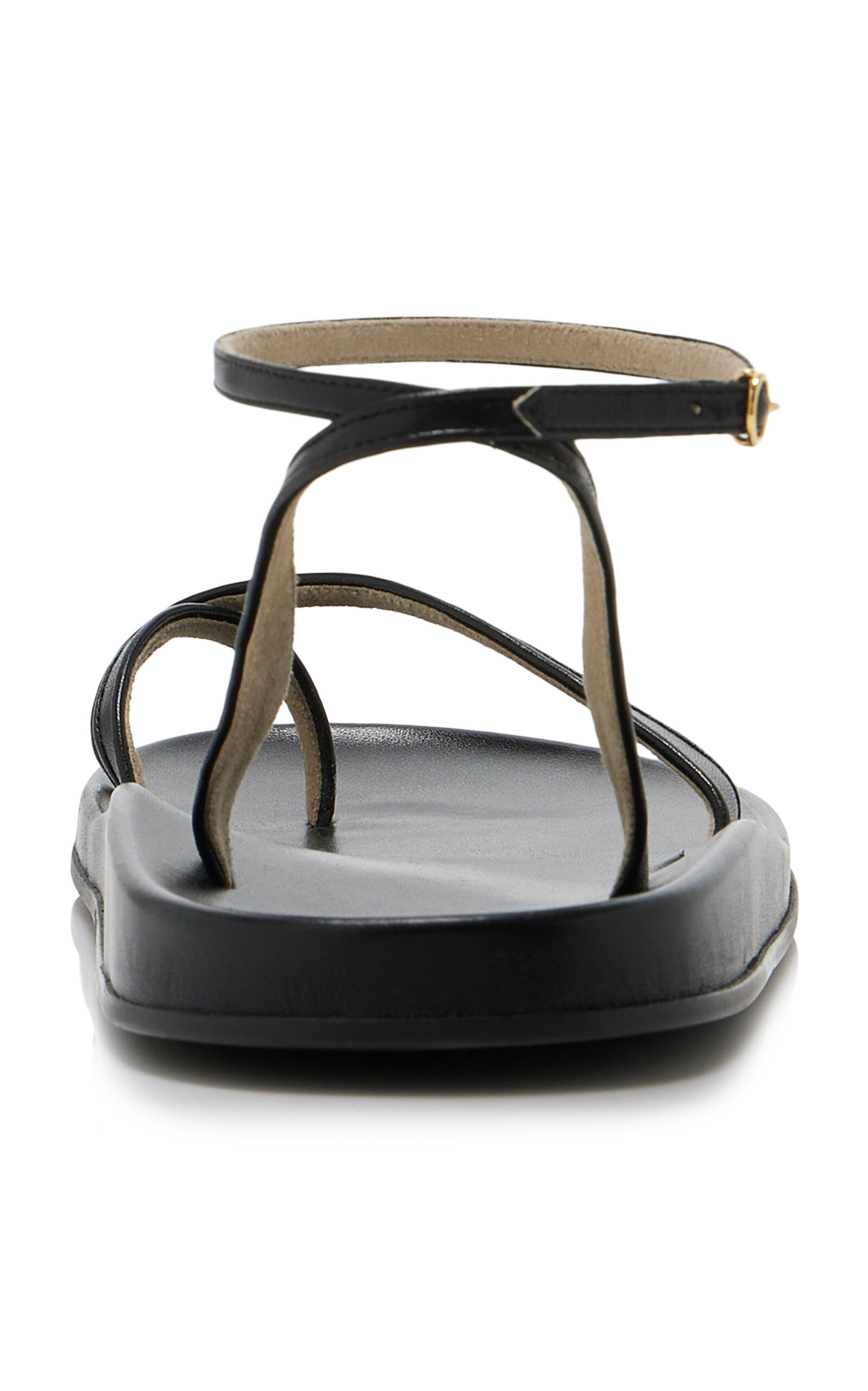 Hugh Leather Sandals black - 5