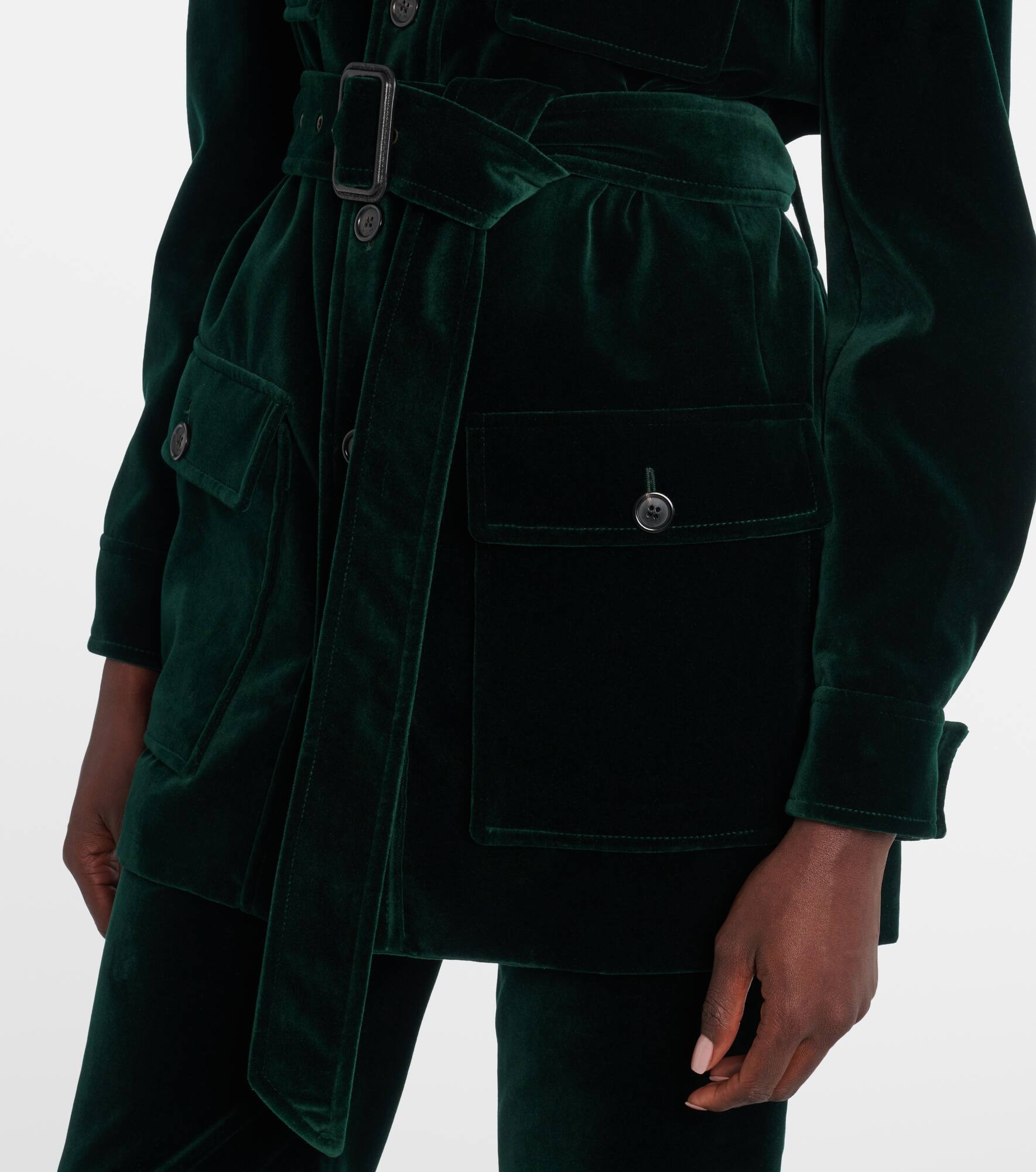 Saharienne cotton velvet jacket - 5