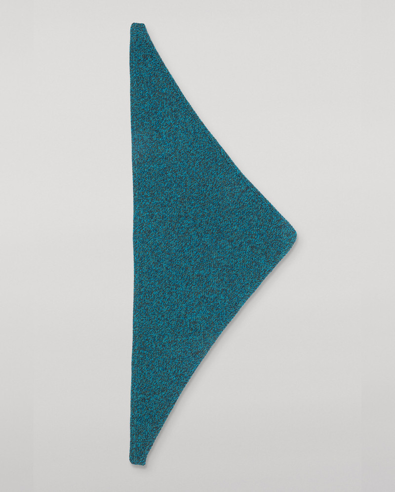 Keill Blue Marl Cashmere Triangle 3