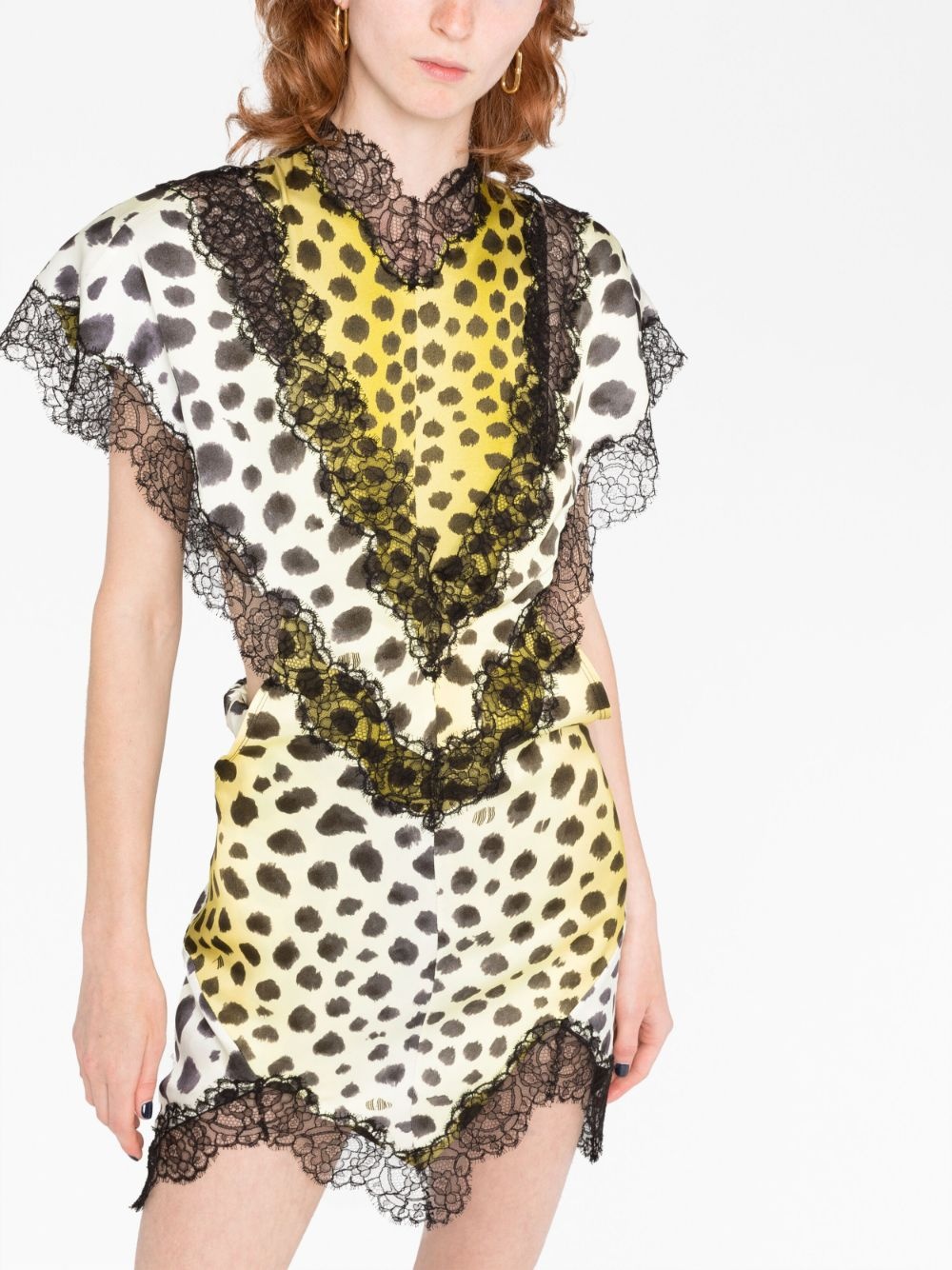 Jace cheetah-print minidress - 5