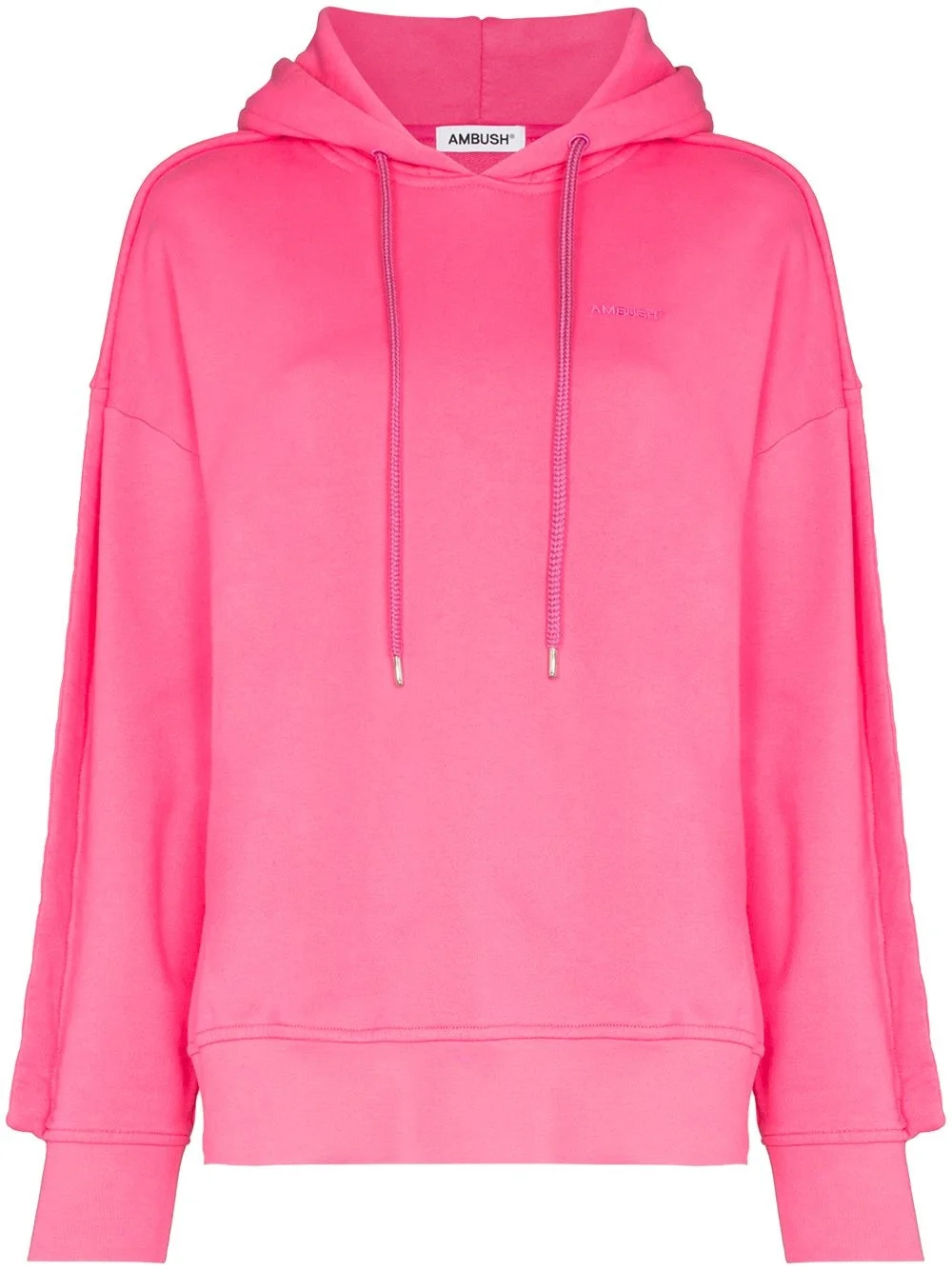 embroidered logo hoodie - 1