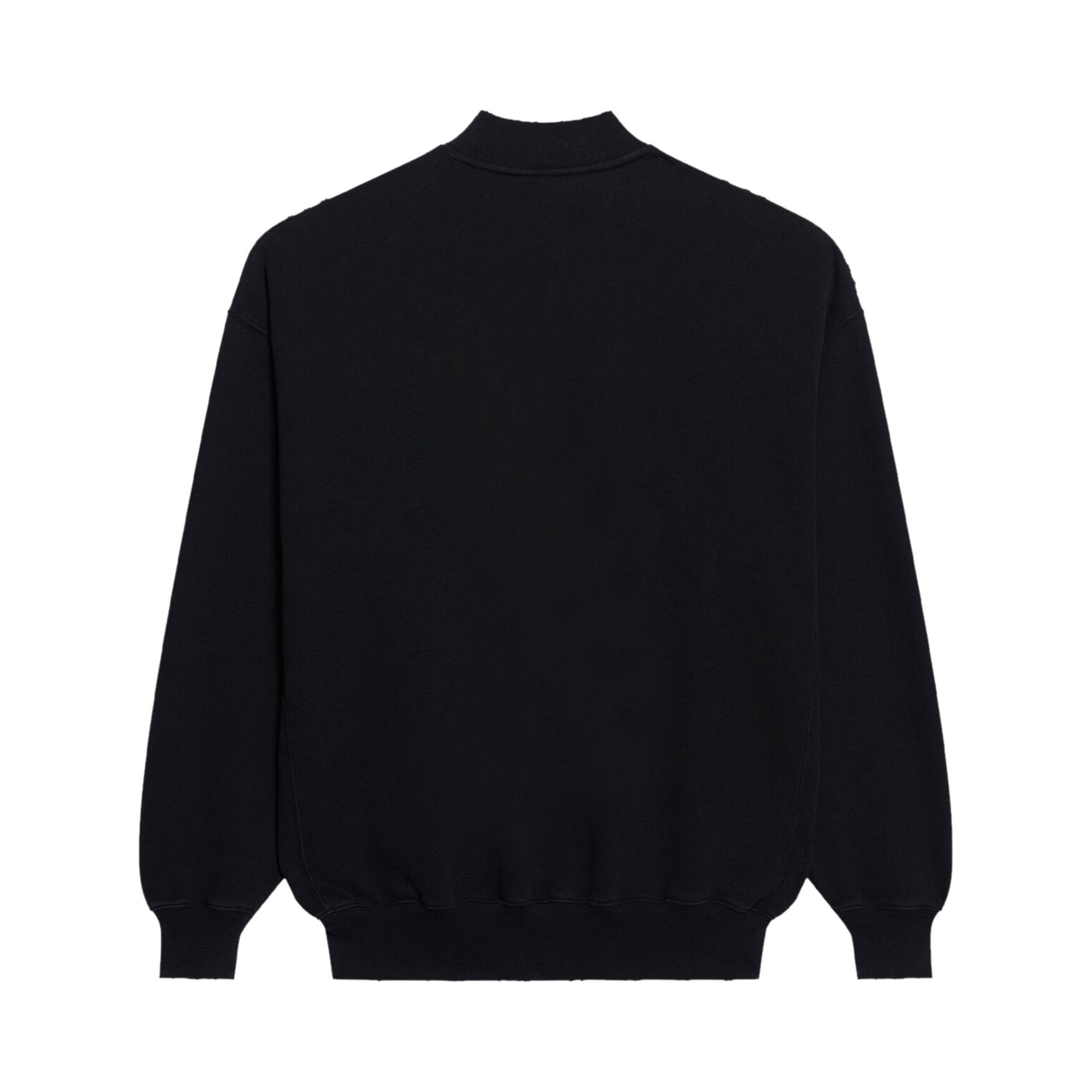 Balenciaga Free Logo Crewneck 'Black/White' - 2