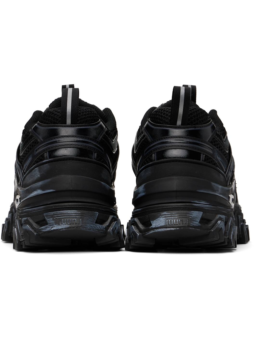 Juun. J Black Synthetic Sneakers - 2
