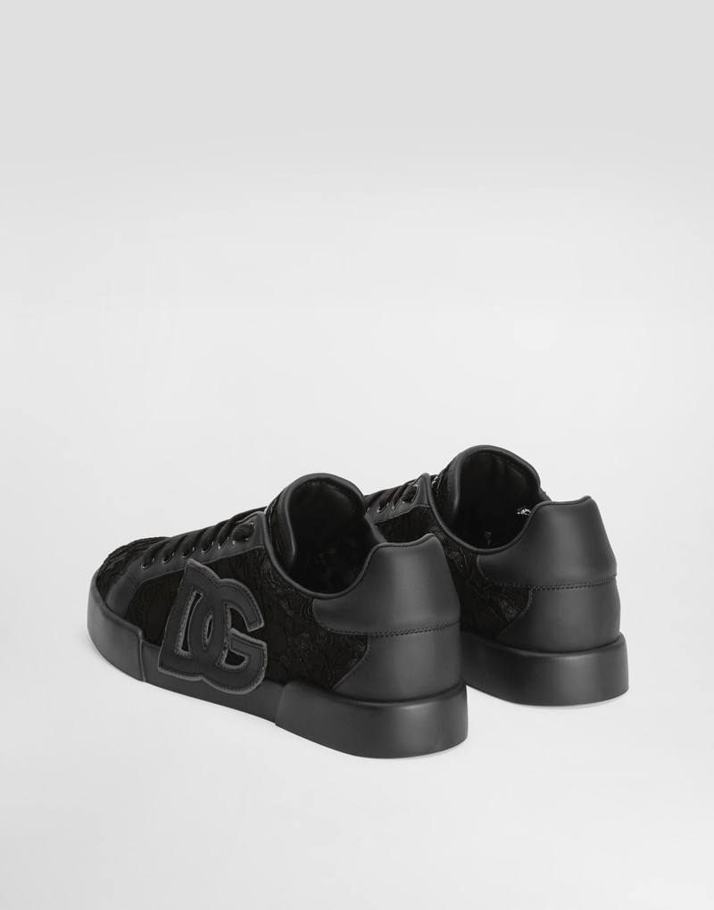 Dolce & Gabbana Portofino light strobel sneakers in taormina lace outlook