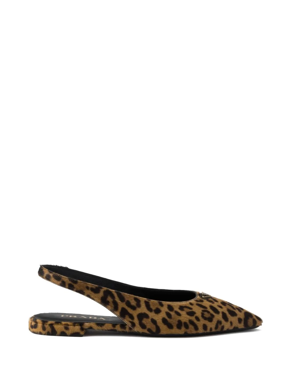 printed leather ballerinas - 1
