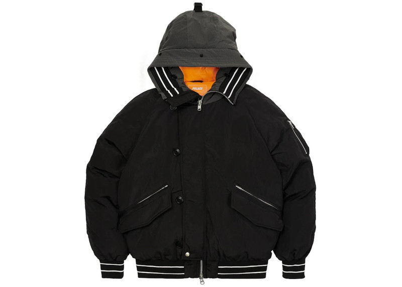 PALACE Palace P-2B Short Parka (FW21) Black outlook