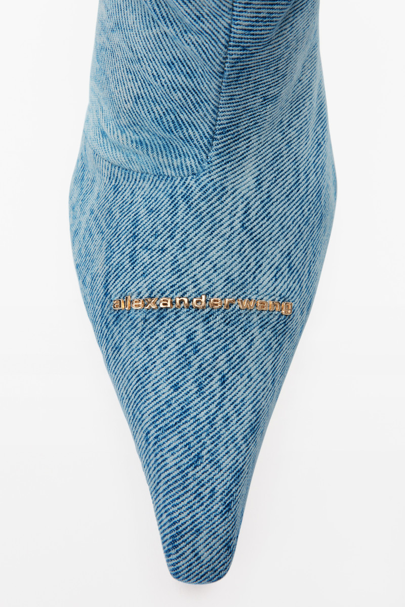 VIOLA 65 SLOUCH BOOT IN WASHED DENIM 2