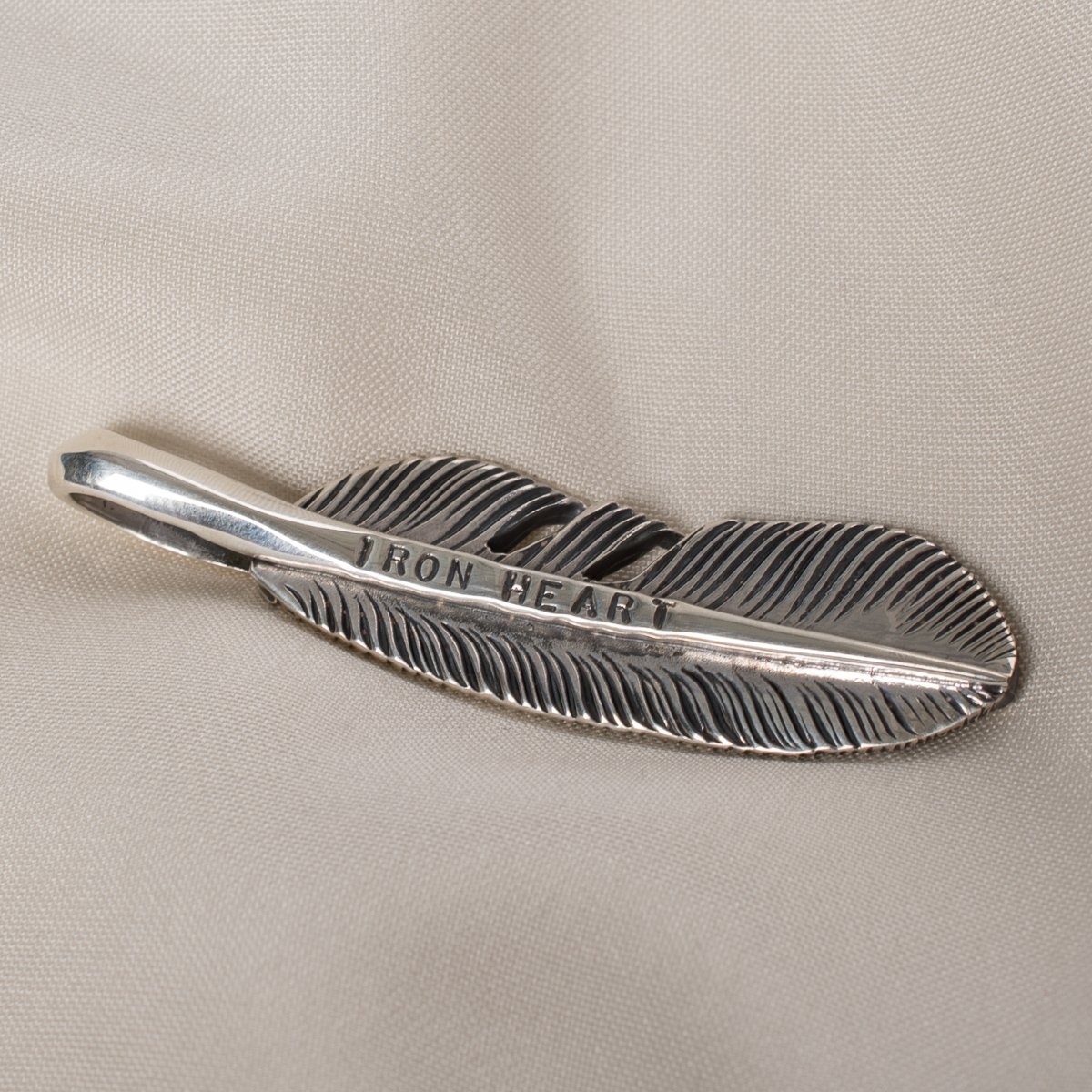 IHSI-09 Feather Pendant - Sterling Silver - 1