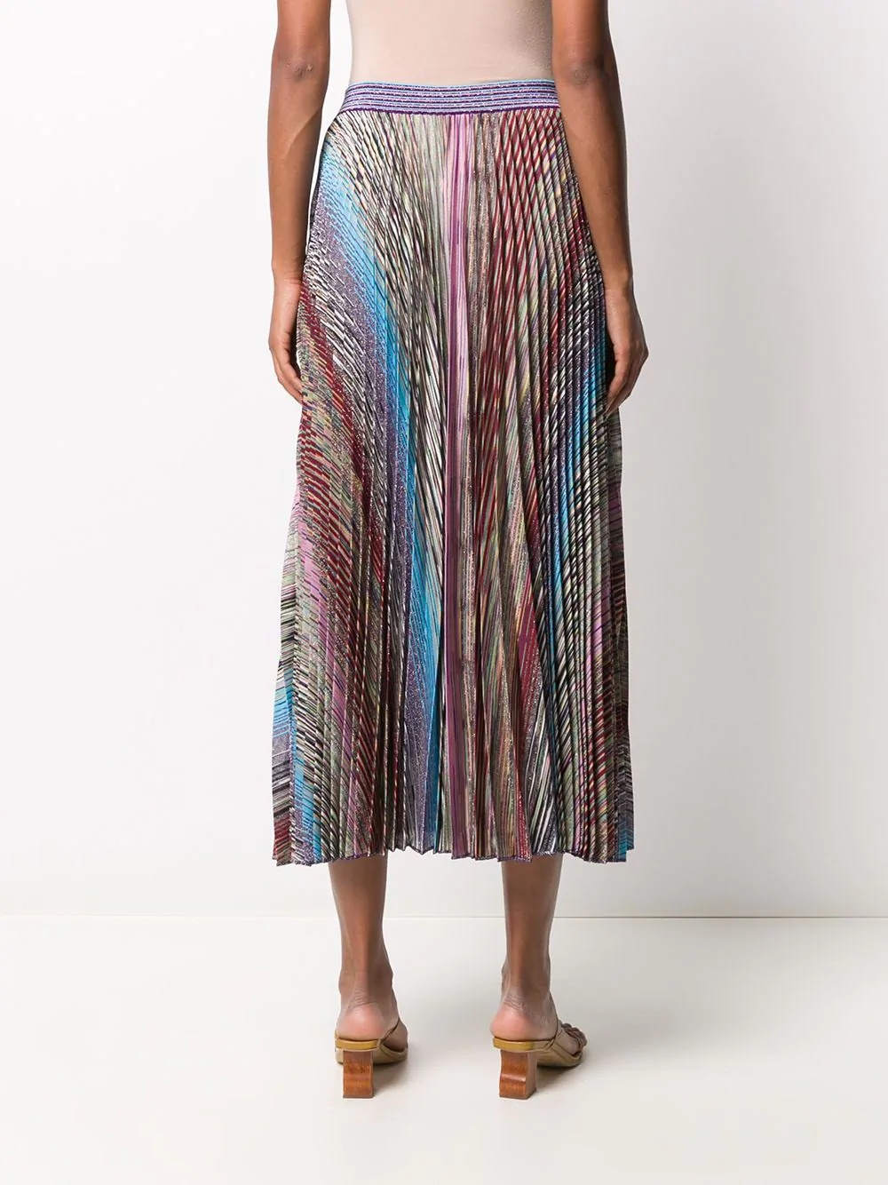 rainbow pleated skirt  - 4