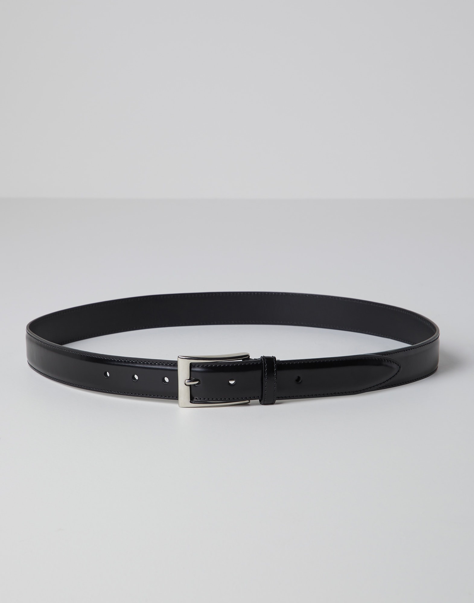 Formal calfskin belt with square buckle - 1