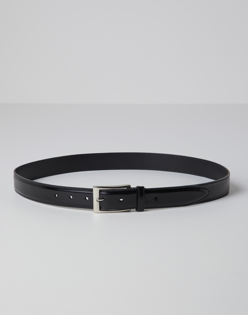 Formal calfskin belt with square buckle - 1
