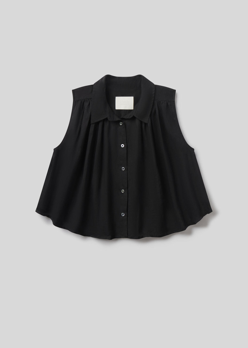 Sleeveless Ambrose Top In Black 1