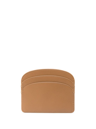 A.P.C. Demi-Lune leather cardholder outlook