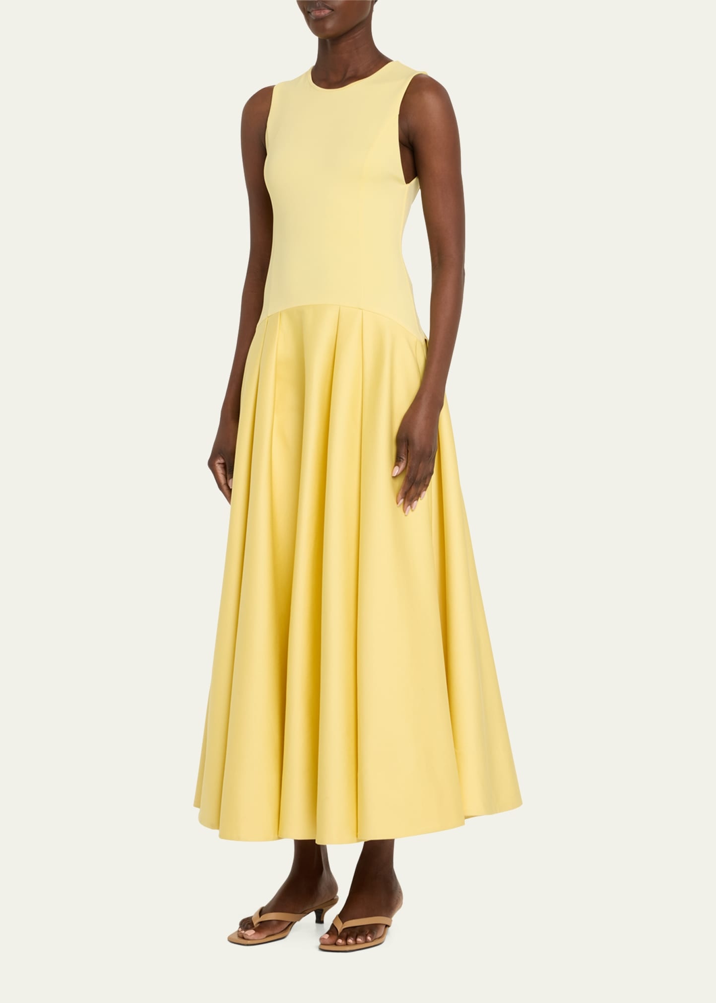 Adley Drop-Waist Midi Dress - 4