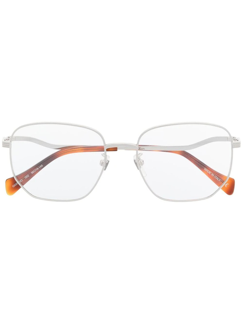 square-frame clear glasses 1