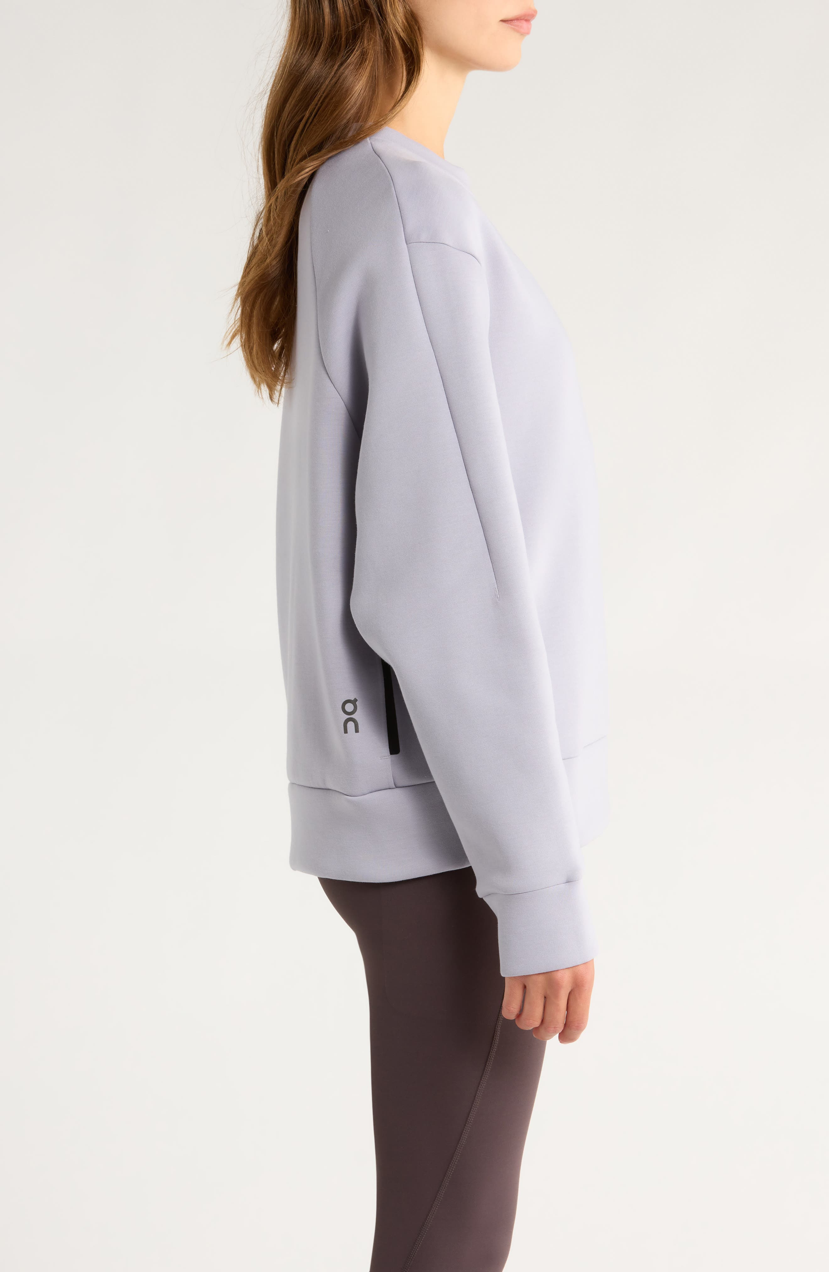 On Focus Tech Crewneck Sweatshirt in Lilac at Nordstrom - 3
