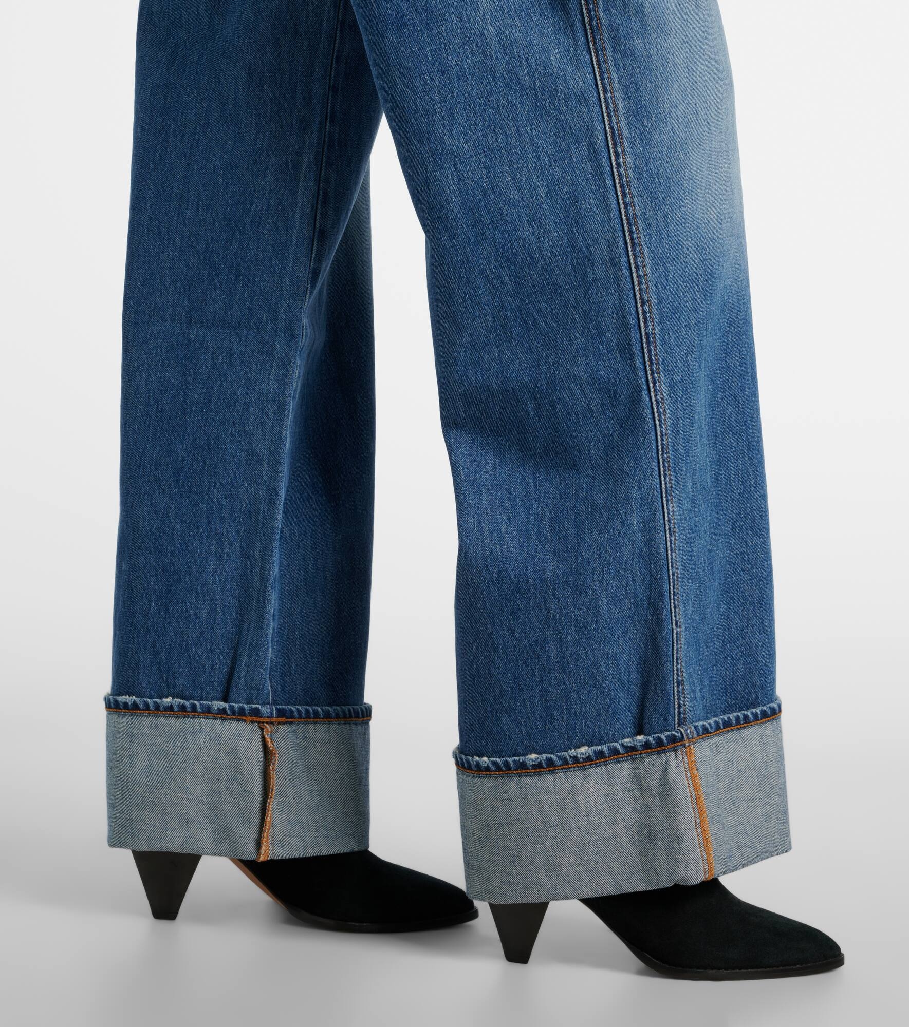 Taylor high-rise wide-leg jeans - 5