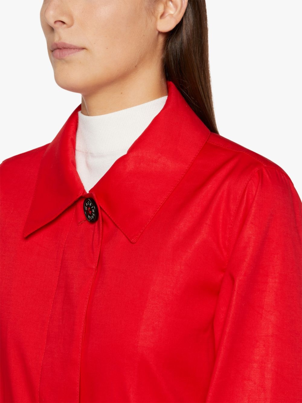 BANTON RED RAINTEC COTTON COAT | LM-1057 - 5