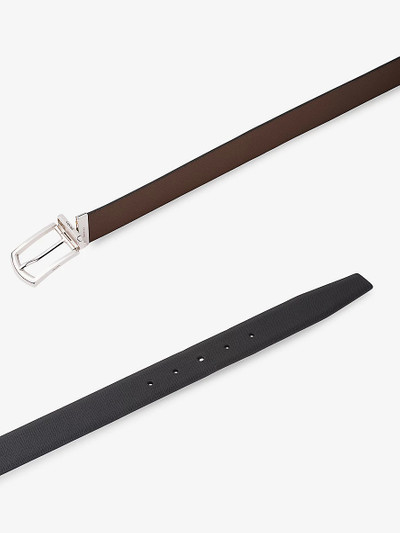 Prada Reversible saffiano leather belt outlook