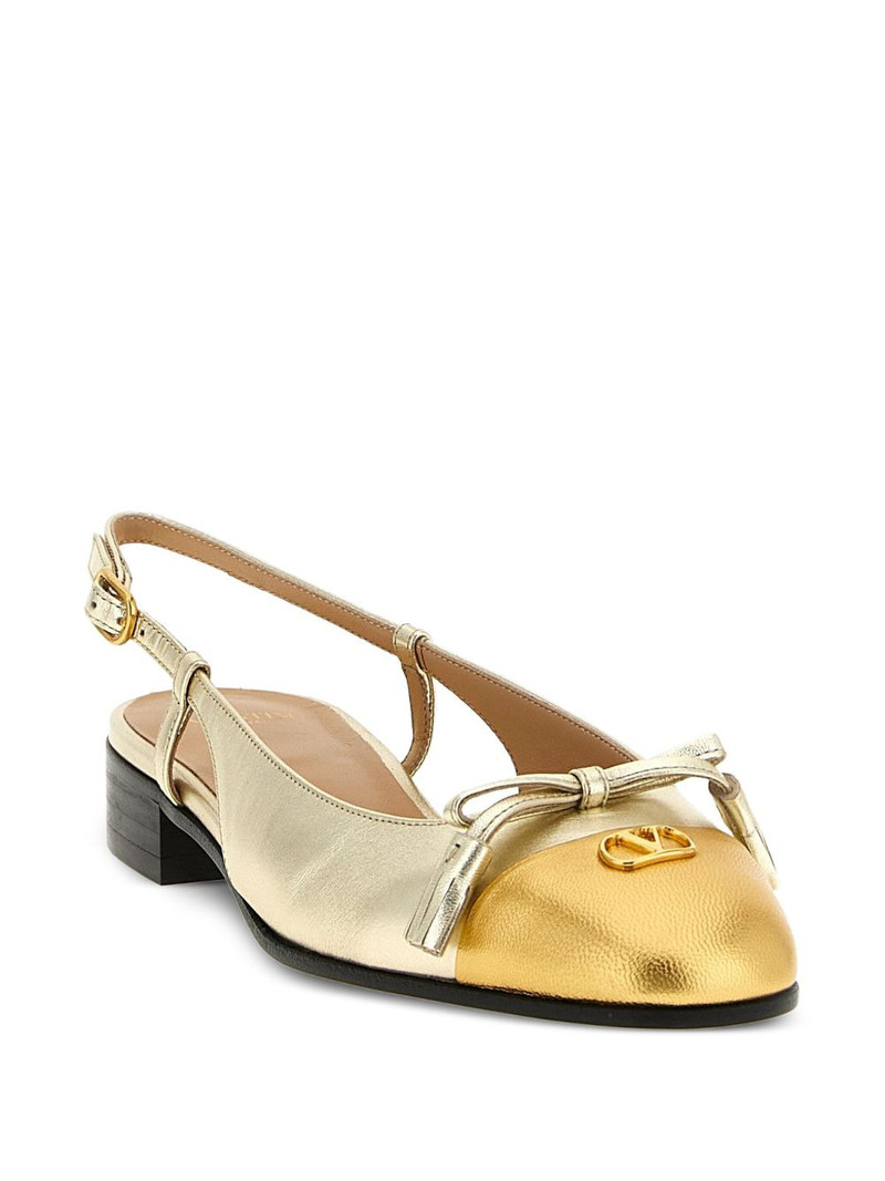 Valentino Valet Du Ro bow slingback outlook