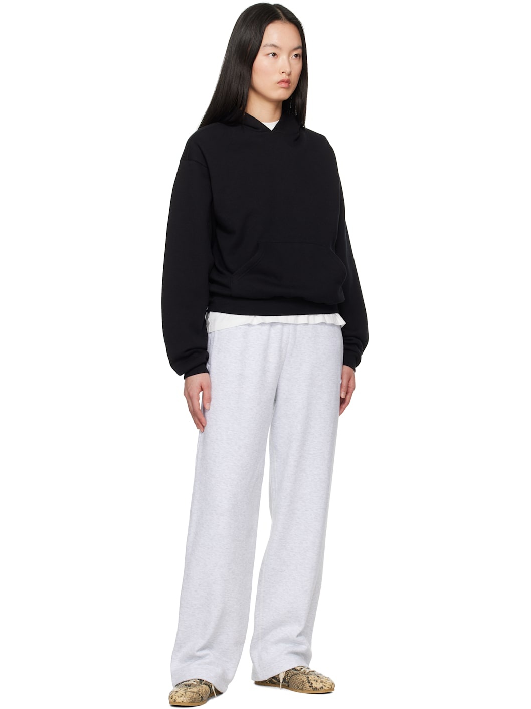 Black Cotton Fleece Classic Hoodie - 4