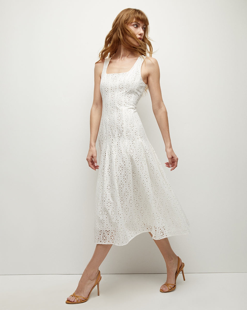 JOLIE COTTON EYELET DRESS - 2