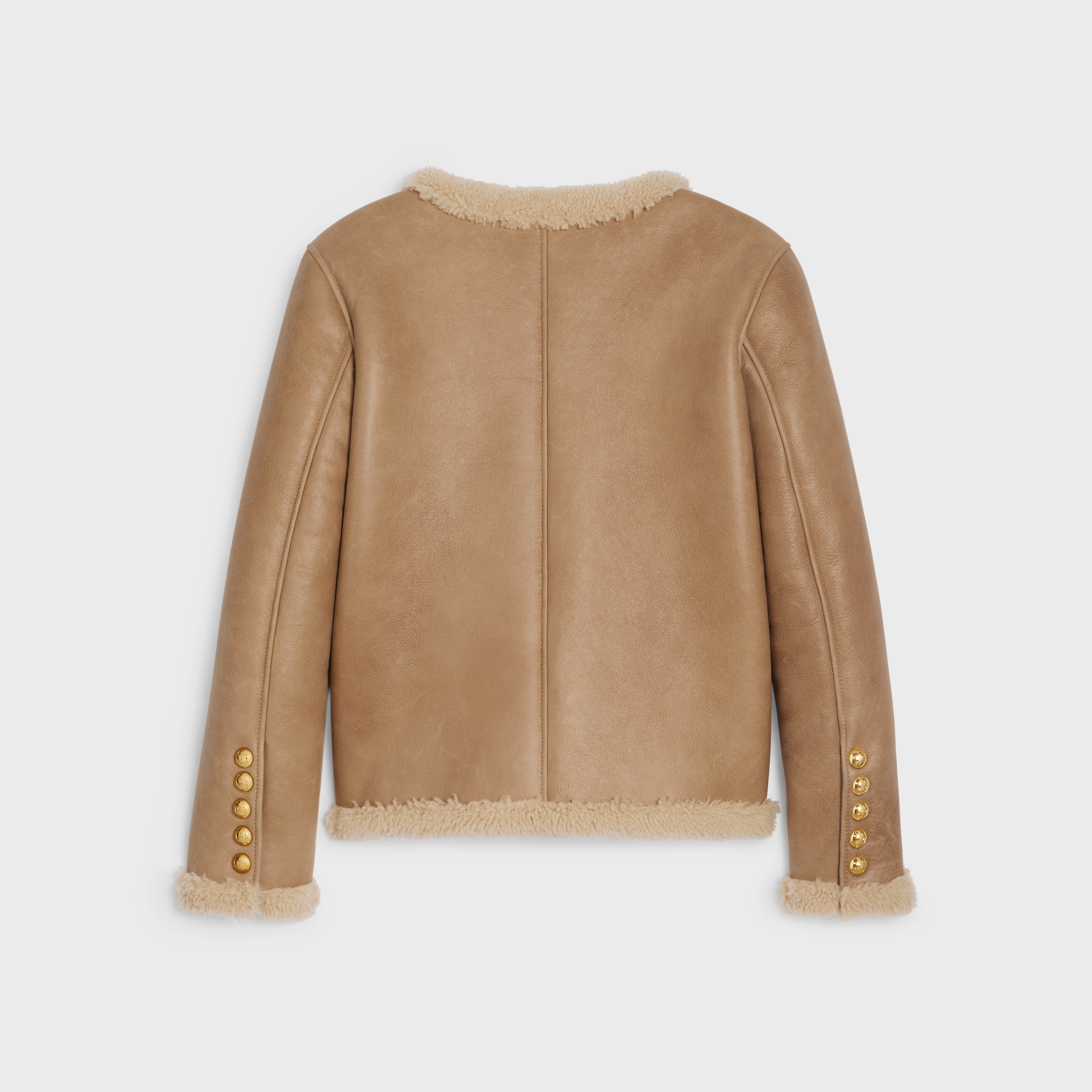 Cardigan jacket in curly shearling lambskin - 2