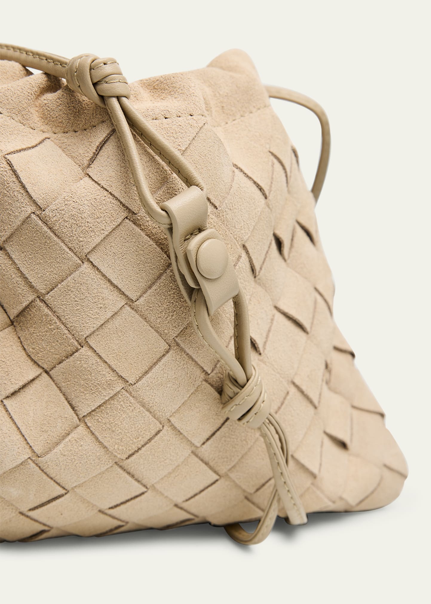 Small Suede Pouch Bag - 5
