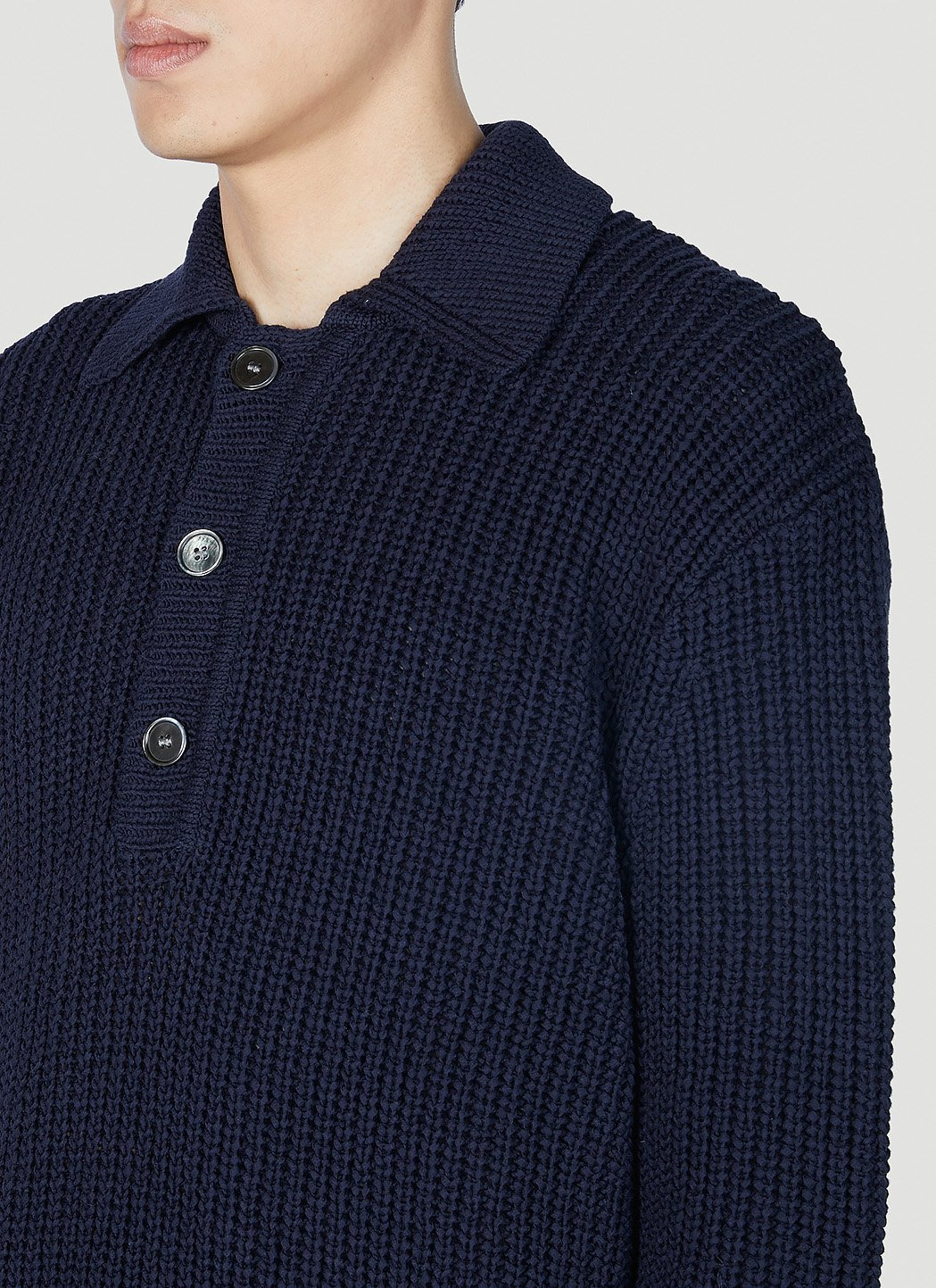 Our Legacy Men Polo Sweater - 5