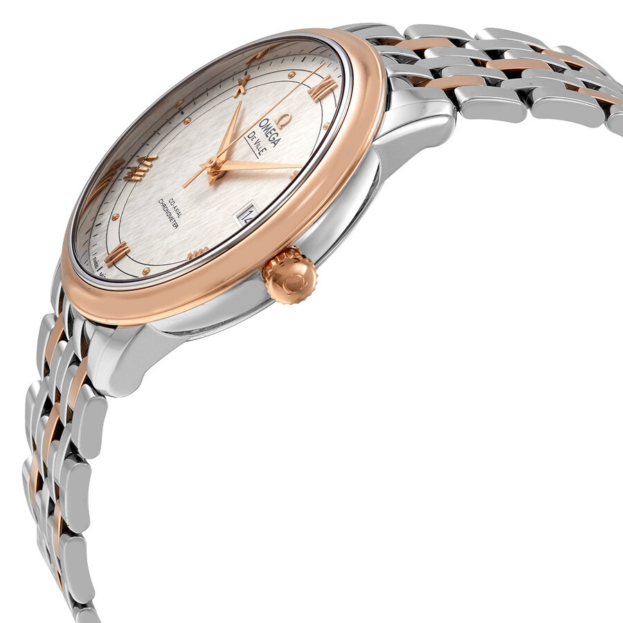 Omega De Ville Prestige Automatic Steel and 18kt Rose Gold Men's Watch 424.20.40.20.02.002 - 2