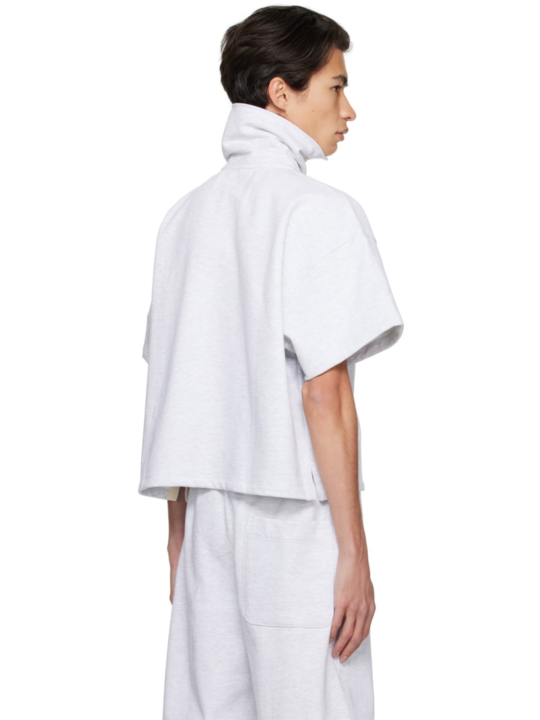 SSENSE Exclusive Gray Half-Zip Polo - 3