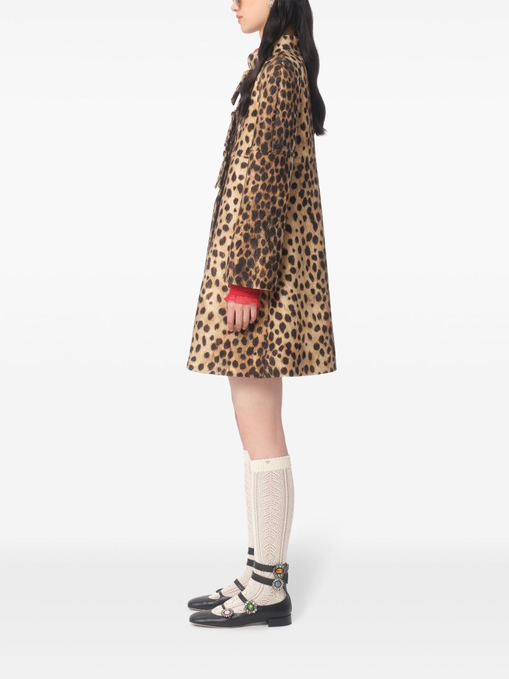 Jaguar Spots wool coat - 4