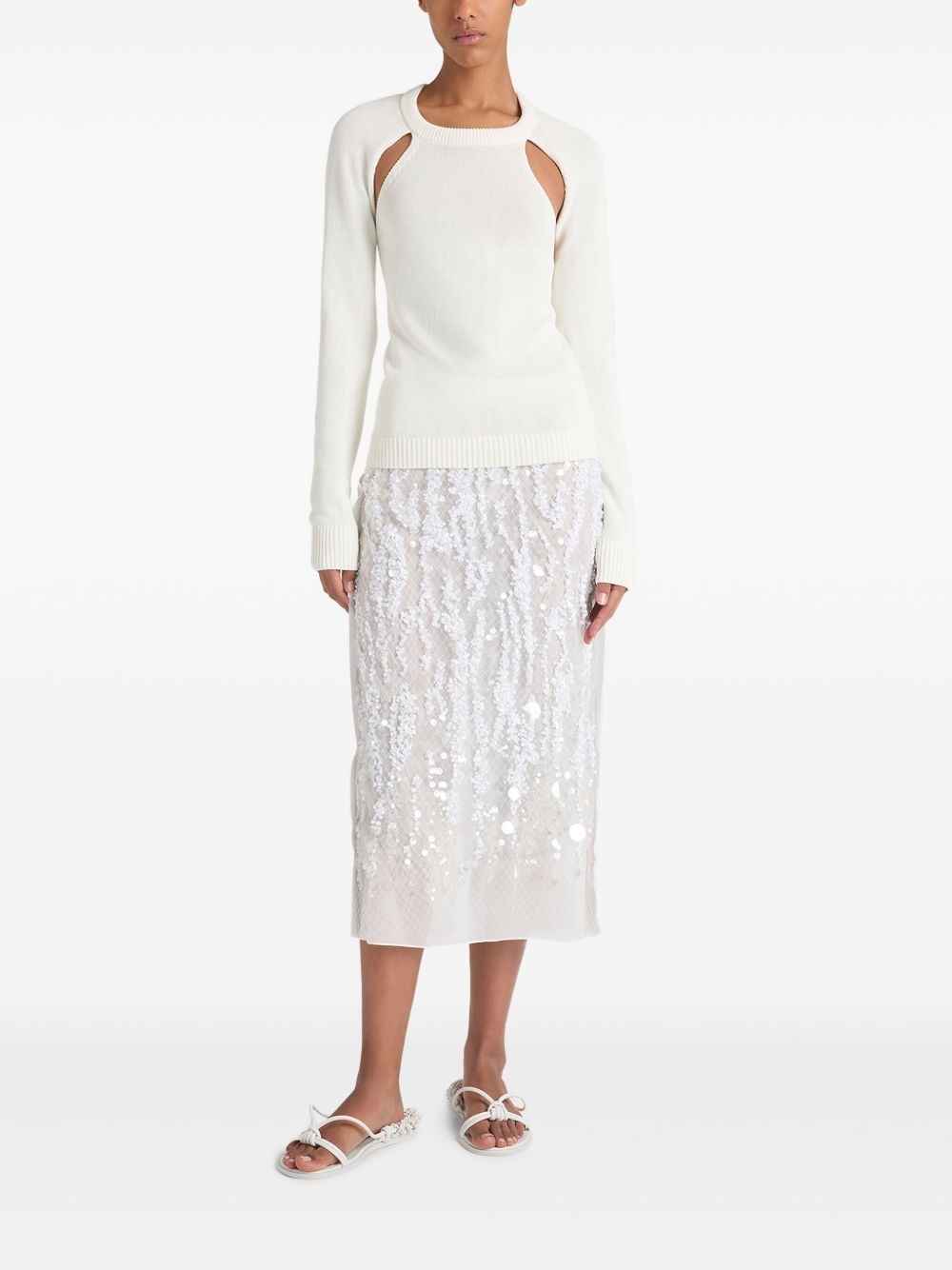 cut-out jumper - 2