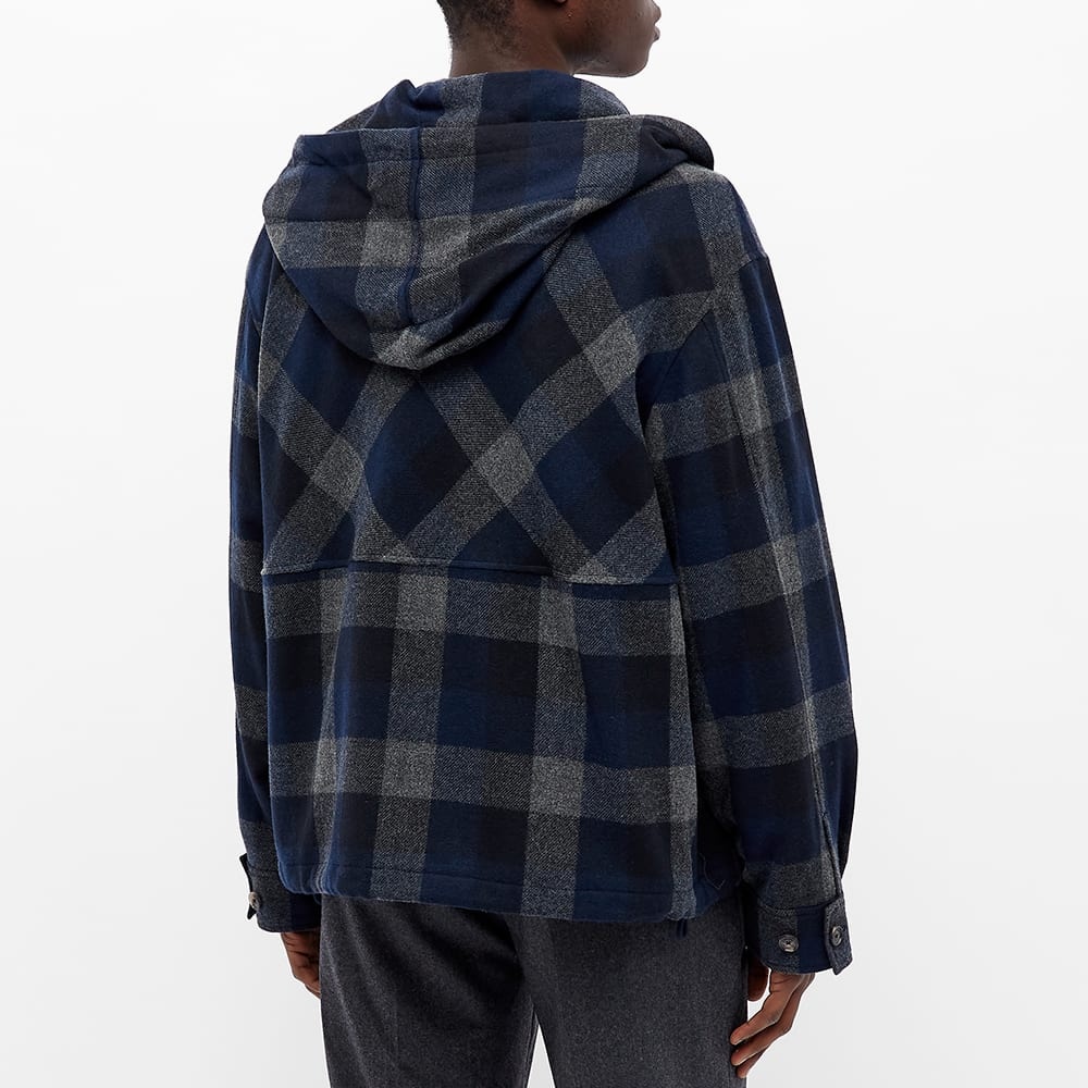 Kenzo Wool Check Half Zip Anorak - 5