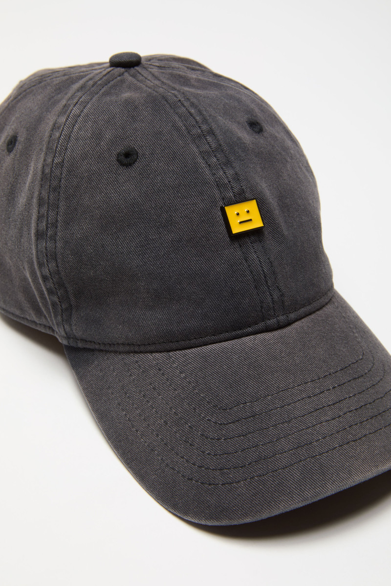 FACE STUD CAP - Washed Black 5