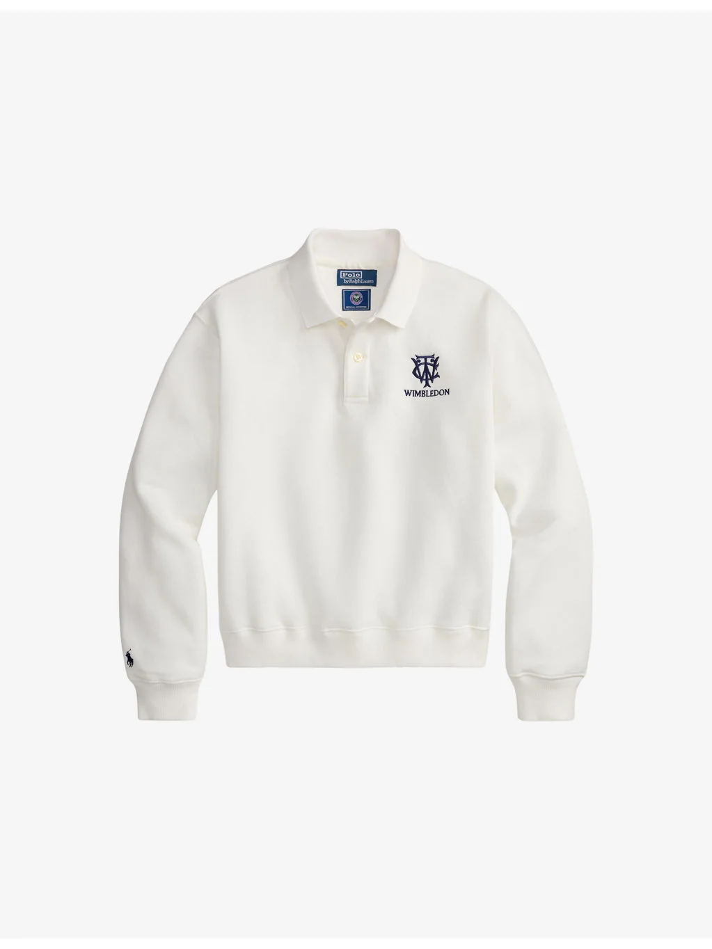 Polo Ralph Lauren x Wimbledon Logo-Embroidered Cotton Sweatshirt - 1