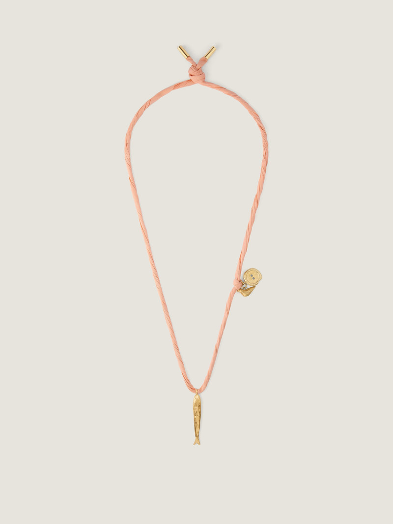 Givenchy LUCKY CHARMS NECKLACE IN SILK AND METAL outlook
